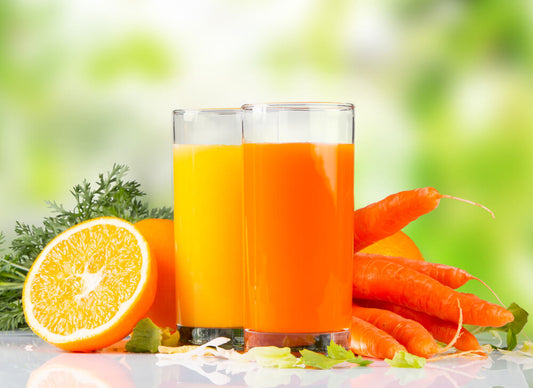 Fresh Apple and Carrot Juice