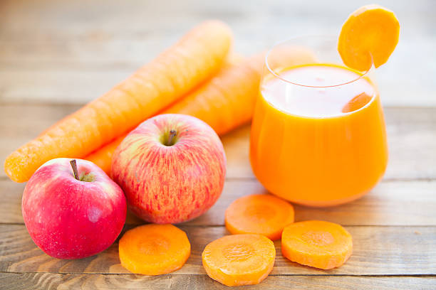 Fresh-Apple and Carrot Juice